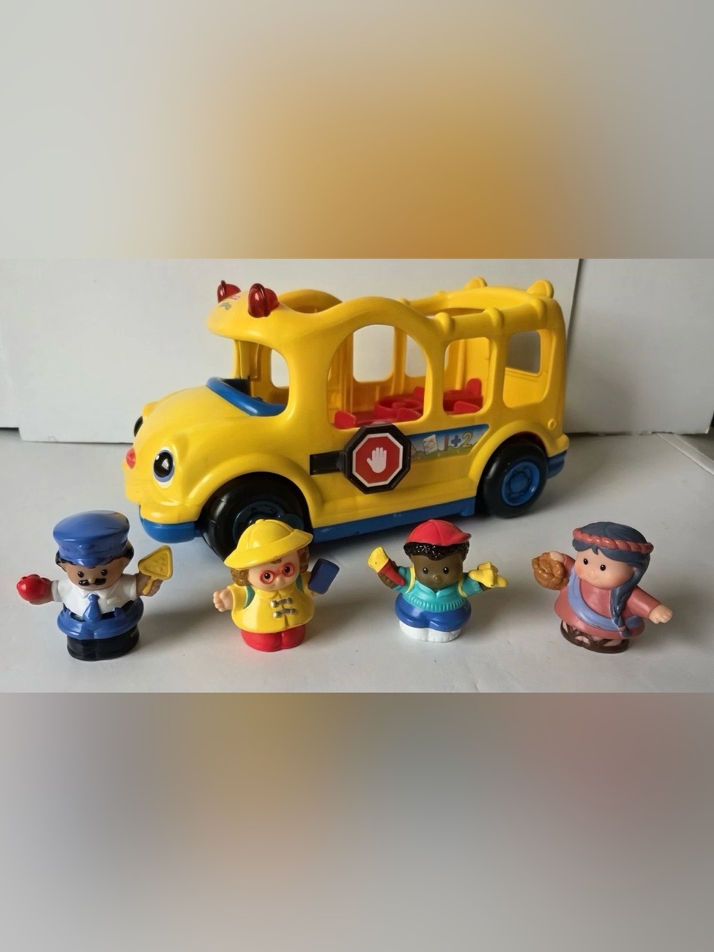 Fisher Price Little People Vintage Light-up Talking School Bus